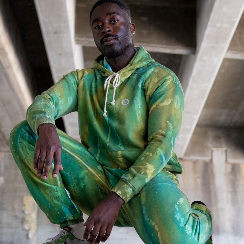 Grey Tie-Dye Big Bud Press Sweats